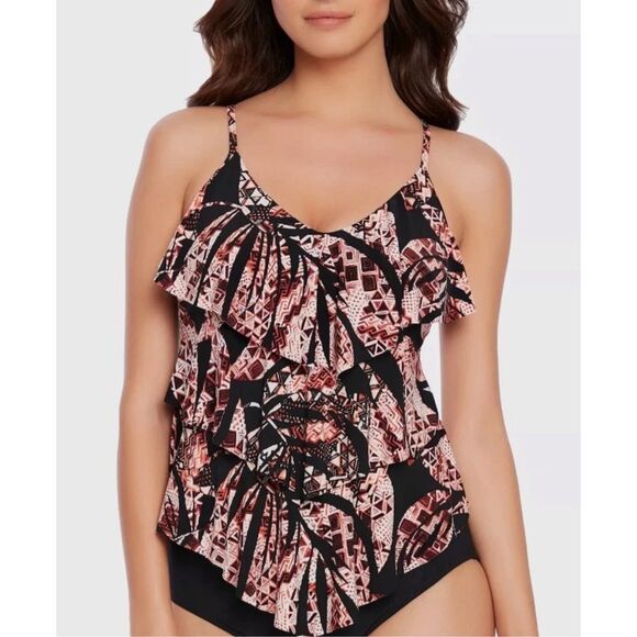 Miraclesuit Other - Magicsuit $149 Urban Safari Rita Slimming Control Tankini Swimsuit 8 NEW
